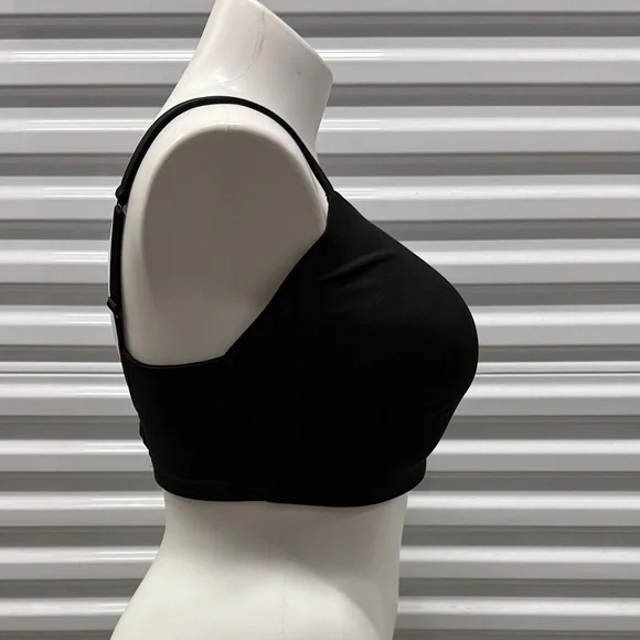 38H Black Lightly Lined T-Shirt No Wire Cacique Women's Bra - Picture 2 of 4